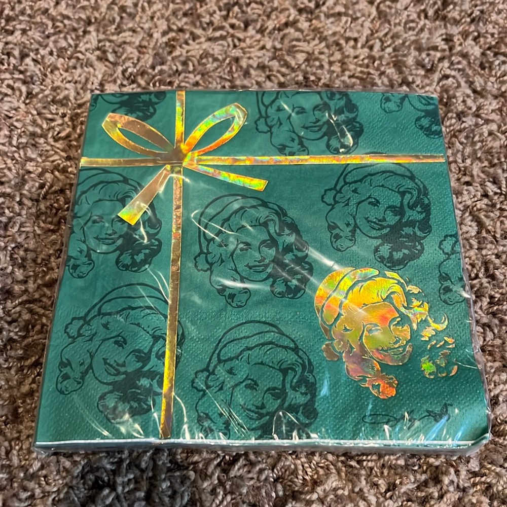 Dolly Parton Santa Christmas Lunch Napkins - 16 ct - New in Package